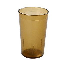 Yanco PT-005A Tumbler, 5 oz Capacity, 3.35" Height, 2.25" Diameter, Plastic, Amber Color, Pack of 72