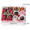 RomanticBaking RomanticBaking 50PCS 8x5x2 Inch Full Clear Cookies Boxes Strawberry