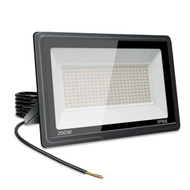 Jefedana LED Spotlight Outdoor Warm White 3500 K Super Bright Outdoor Spotlight LED Floodlight IP66 Waterproof LED Outdoor Lamp Floodlight LED Spotlight for Backyard, Garage, Hallway, Garden (Warm