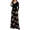DB MOON 2024 Women Casual Fall Long Sleeve Maxi Dresses