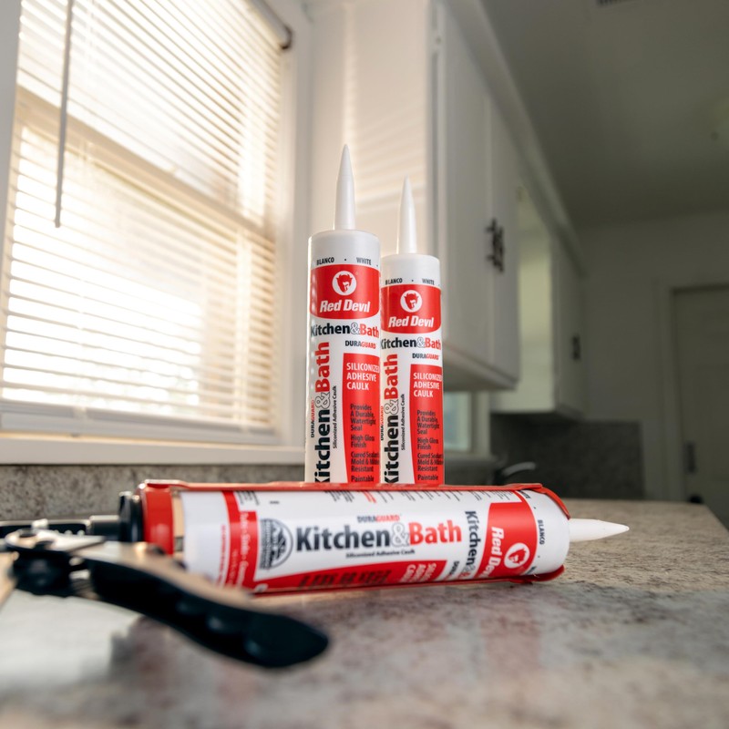 Red Devil 0405 Silicone Acrylic Caulk & Sealant, 100% Waterproof,