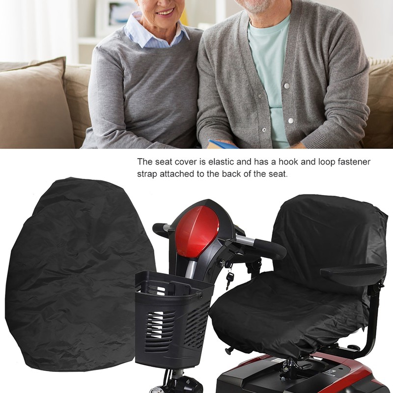 Professional Waterproof Seat Cover for Electric Wheelchairs Mobility Scooter Black