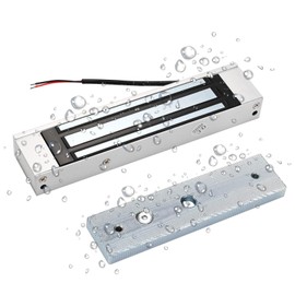 Electromagnetic Lock Waterproof 350LBS 180KG Holding Force Electric Magnetic Door Lock 12V Fail Safe NC Mode for Access Control System