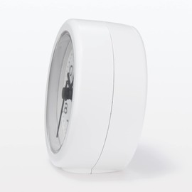 Muji MJ-BC2 12046745 Analog Bass Clock, White, Width 3.4 x Depth 1.6 x Height 3.4 inches (8.6 x 4.0 x 8.6 cm)