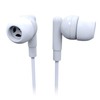 Laser Earbud Headphone with Mic in White