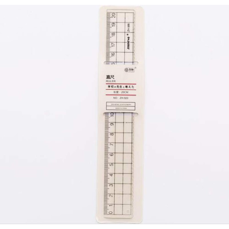 HJ Straight Ruler, Measuring Tool, Straight Ruler, Cutter Ruler, Plastic,
