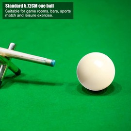 MAGT Billiard Ball White, Pack of 2 Billiard Table Snooker Pool Play Ball Resin White Billiard Balls Professional Standard 5.72 cm Billiard Ball Billiard Ball