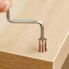 Threaded Inserts for Wood, 155 Pcs Threaded Insert Nuts, M4