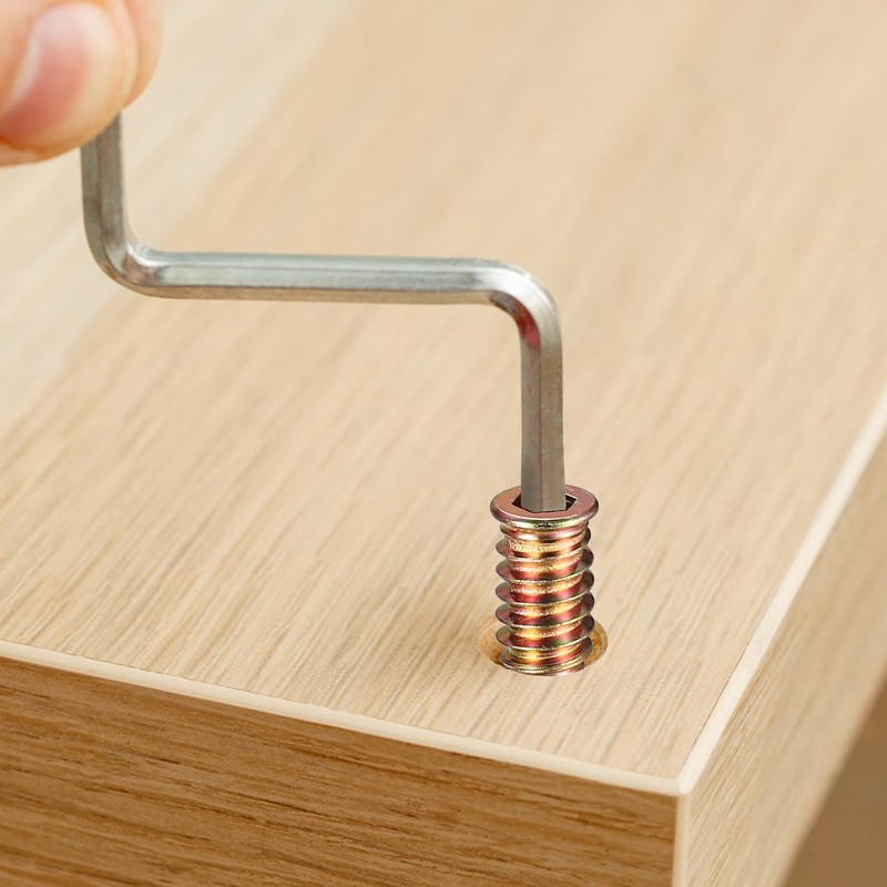 Threaded Inserts for Wood, 155 Pcs Threaded Insert Nuts, M4