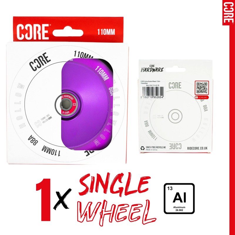 CORE Hollow Stunt Scooter Wheel 110mm ABEC 9 Bearings (Replacement