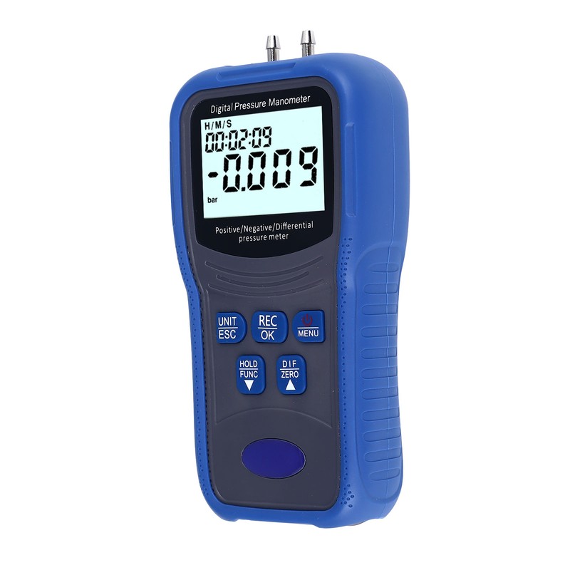 Digital Manometer High Accuracy 11 Units LCD Backlit Air Differential