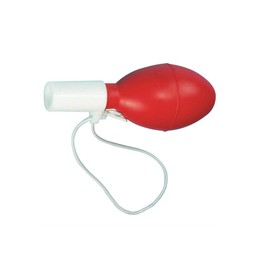 Globe Scientific 1672 Safety Universal Pipette Filler Bulb, Synthetic Rubber, Red/White