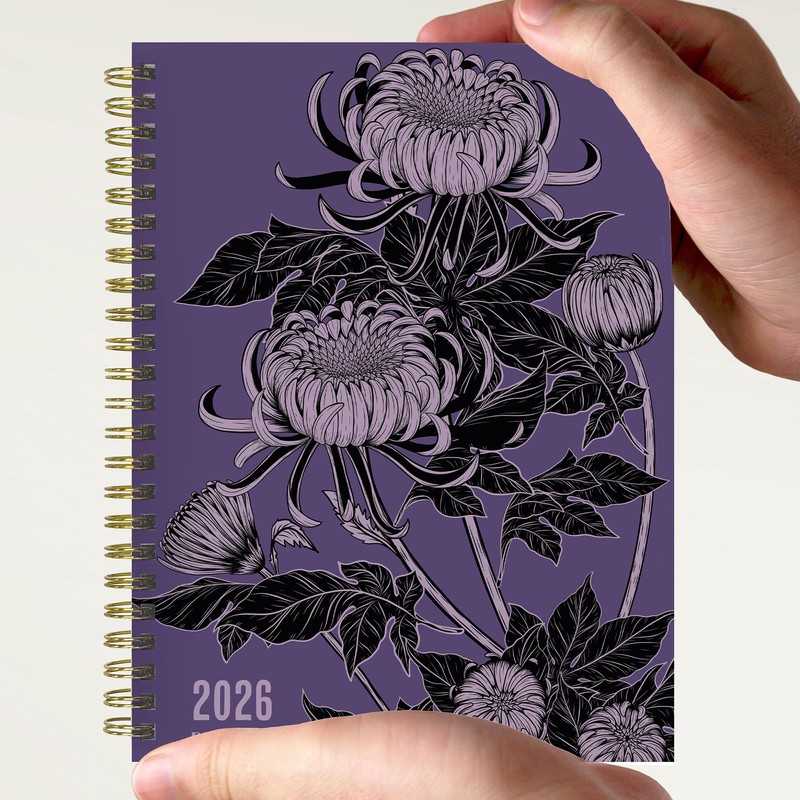 2026 Witch's Flower Medium Weekly Monthly Planner