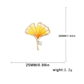 12Packs Luxury Flower Maple Leave Pins (12)