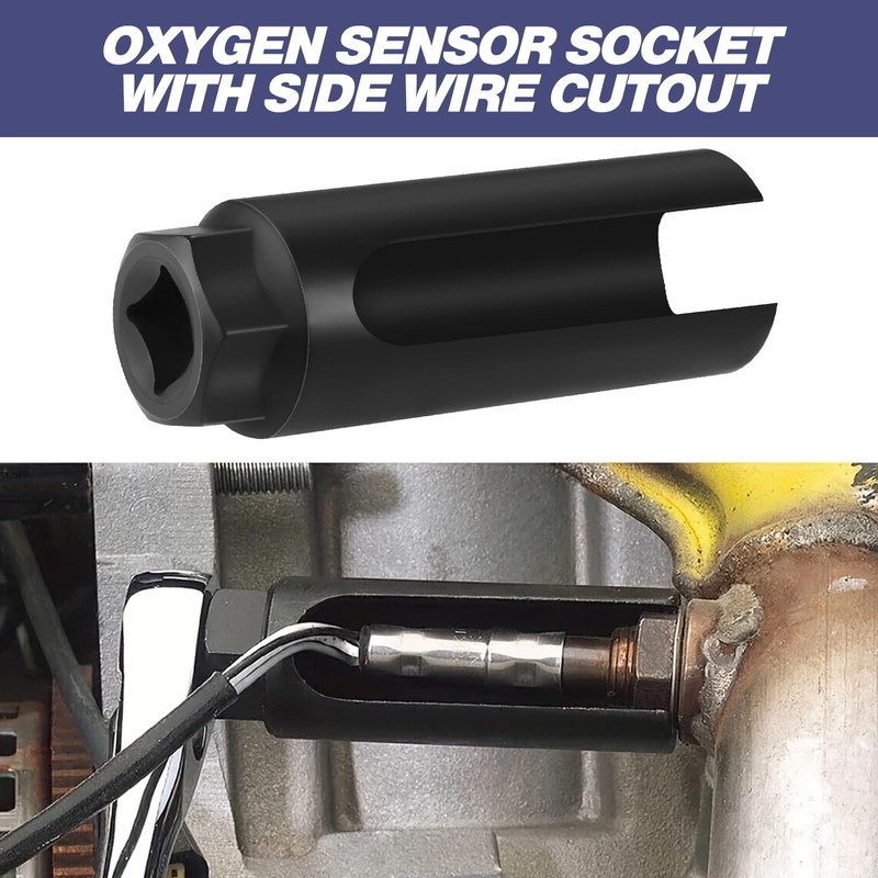 Oxygen Sensor Socket with Side Wire Cutout, Oxygen Sensor Removal