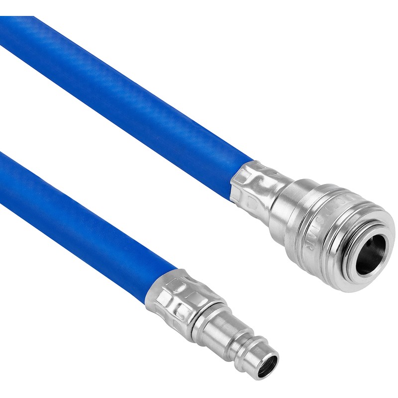 Poppstar Compressed Air Hose 5 m (Hybrid PVC with Fabric,