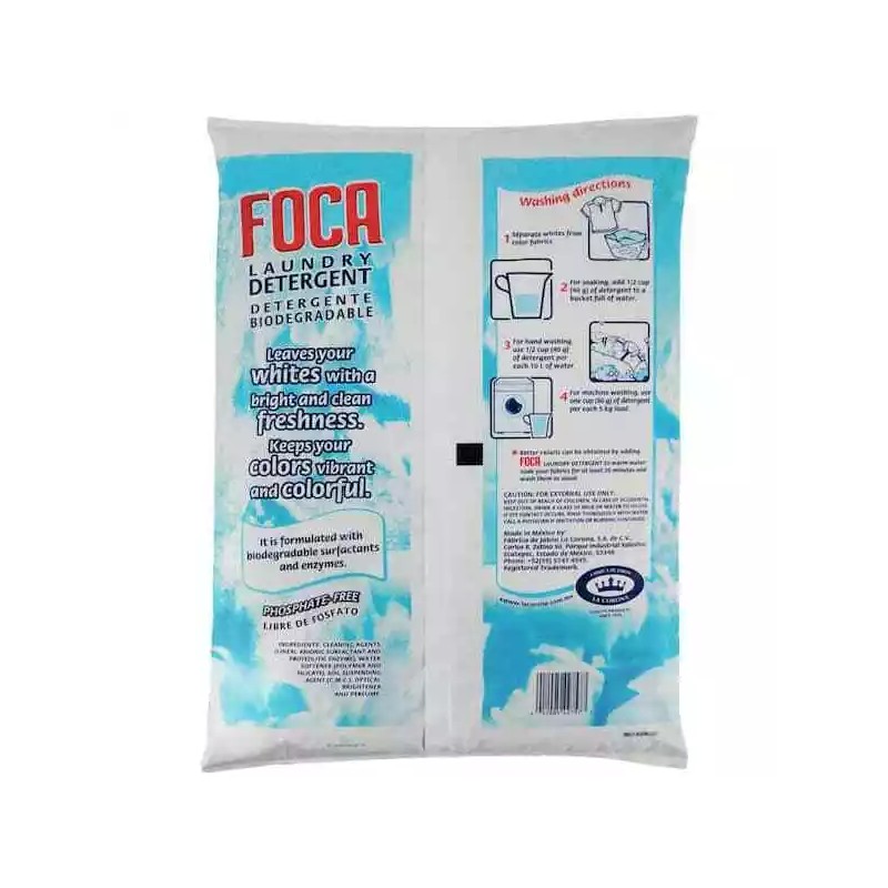 Foca Powder Laundry Detergent, 17.63oz (500g)