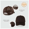 Classic Foam Trucker Hat Summer Mesh Rope Cap Solid Two