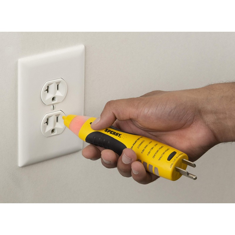 Sperry Instruments VD7504GFI DualCheck 2-in-1 Non-Contact Voltage Detector + GFCI