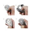 MINGZE Water Drop Shape Stainless Steel Cigar Cutter Super Sharp