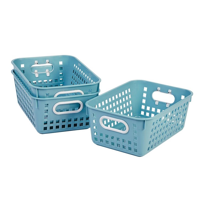 Really Good Stuff Medium Plastic Book Baskets, 11" by 7?"