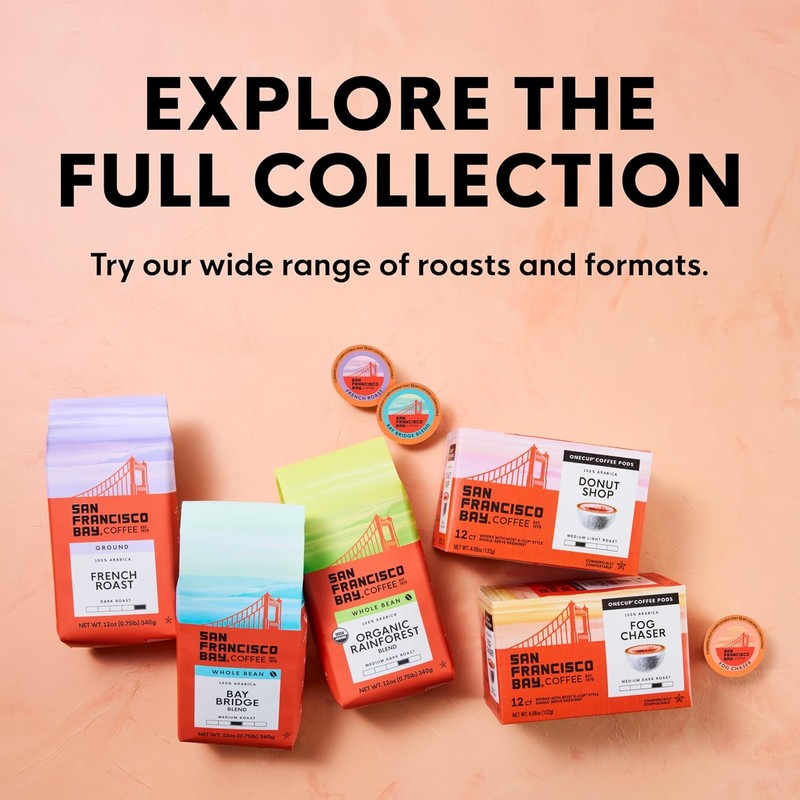 San Francisco Bay Decaf K-Cup Coffee Pods, Decaf French Roast