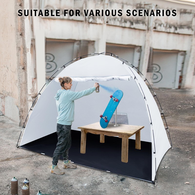 Portable Paint Booth Tent, Siebwin Extra Large 10(L) x6(W) x6.5(H)