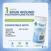 Tier1 1 Micron 10x4.5 Water Filter | Spun Wound Polypropylene