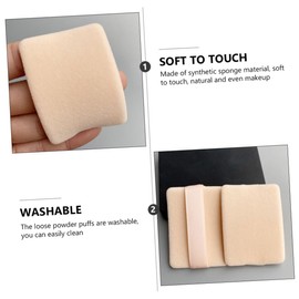 Healeved 30pcs Makeup Puff for Powder Foundation Soft Velour Facial Powder Puff Dual-sided Design Washable and Reusable for Skin-friendly Material