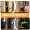 2 Pack Steel J-Bolt Hinge with Plate,Heavy-Duty Welded Hingefor Doors