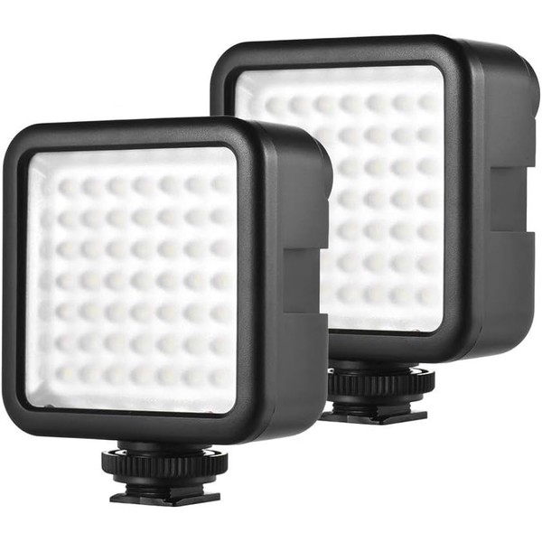 eDealz W36 Mini Interlock Camera LED Panel Light Dimmable Camcorder