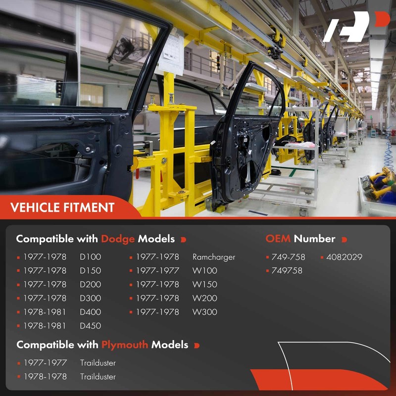 A-Premium Front Driver Side Manual Window Regulator Compatible with Dodge