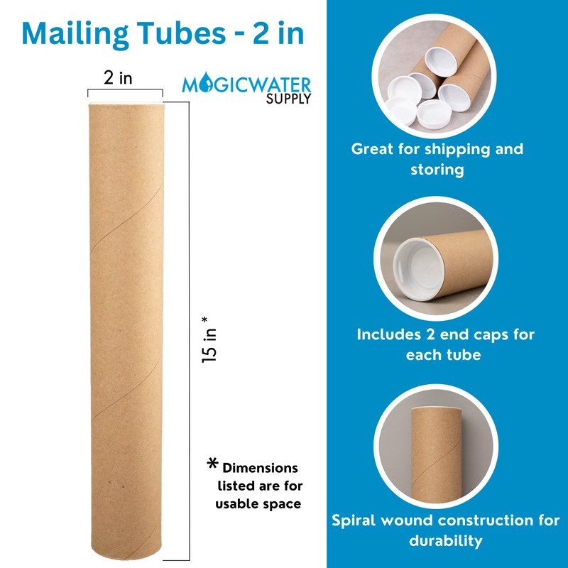 MagicWater Supply Mailing Tube - 2 in x 15 in