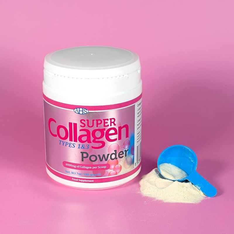 AHS Super Collagen Powder 198g/7oz - 6000MG Per Scoop -