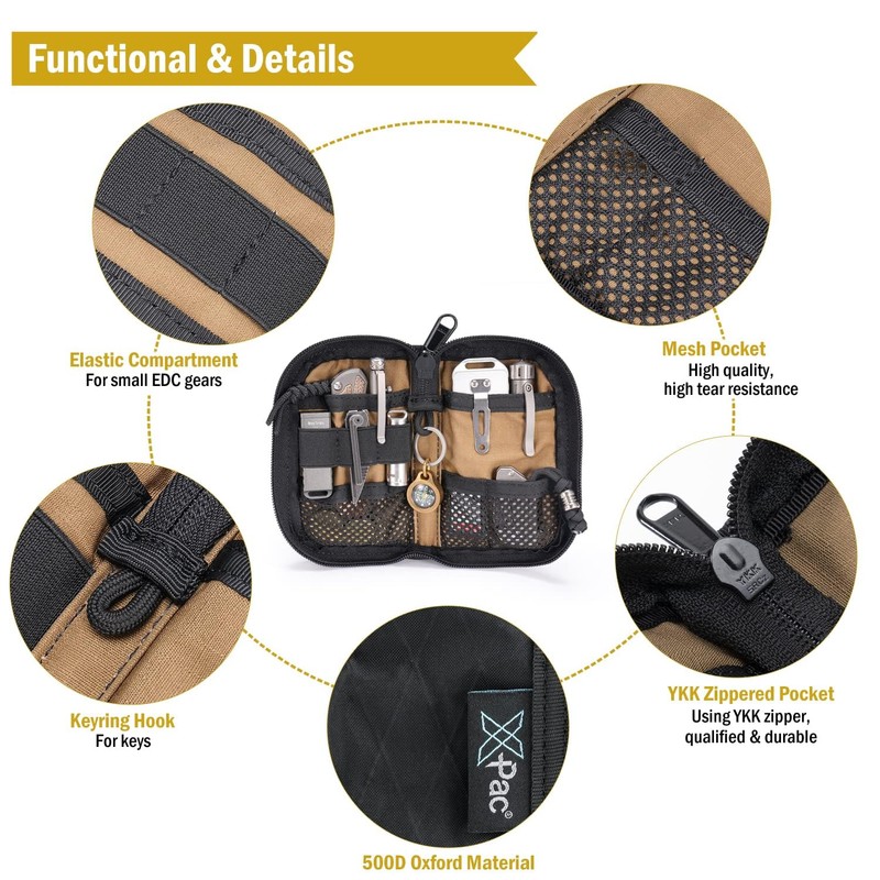 VIPERADE VE10 X-Pac EDC Multitool Pouch Organiser Multifonction Durable Nylon