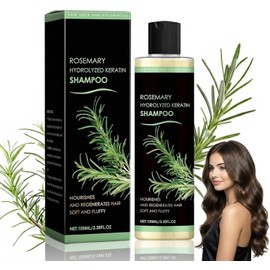 Champú de Romero para el Crecimiento del Cabello, 100Ml Champú Orgánico de Romero para la Caída del Cabello, Fortalecedor y Nutritivo con Queratina Hidrolizada para Hombres y Mujeres