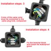 CESFONJER IP66 Waterproof Electrical Junction Box, 3 Way External Electrical
