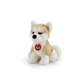 trudi 22663 Ascanium S Dog Classic Plush Dog Akita Ascanio Approx. 21 cm, Size S, High-Quality Soft Toy with Soft Materials, Plush Toy with Realistic Details, Washable, Cuddly Toy for Children