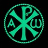 Chi Rho Jesus Christ Symbol Tactical PVC Badge Compatible with