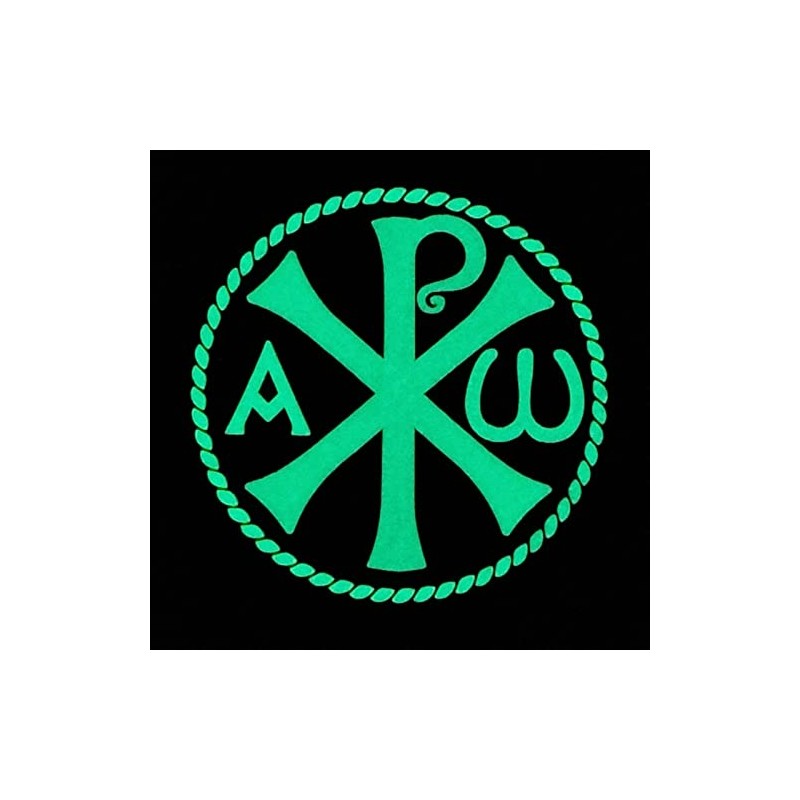 Chi Rho Jesus Christ Symbol Tactical PVC Badge Compatible with