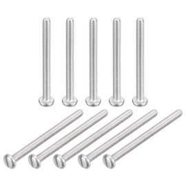 sourcing map 304 Stainless Steel Machine Screws M2 x 25 mm Slotted Drive Binding Head Screw Bolts Pack of 50