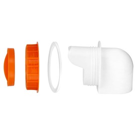 Namvo 4 Stück Automatischer Hühnerfutterspender, Geflügelfutterspender, DIY-Futterspender für Hühner ohne Abfall, Hühnerfutterspender-Zubehör für Eimerbox