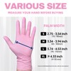 Beastek Nitrile Disposable Gloves, 4 mil Pink Powder-Free Latex-Free Medical