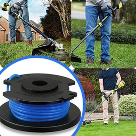 Lolwwglm 4Pcs RAC124 Strimmer Spool Replacement – 1.6mm Trimmer Line Compatible with Ryobi OLT1832, RLT183215, RLT2925, RLT1825M13, OLT1831, RLT1830LI (18V, 24V, 40V ONE+ Cordless Grass Trimmer)