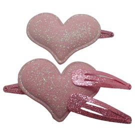 Topkids Accessories Glitter Snap Clips Mini Hair Clips Pin Curl Clips Hair Clips Women Toddler Hair Clips Pin Clips Hair Accessories For Women Hair Accessories For Girls (Pink)