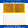 Rectangular Reflectors for Sticking, Pack of 8, Orange, White and