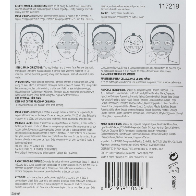 Dermactin-TS 2-step Hydro Gel Mask Collagen