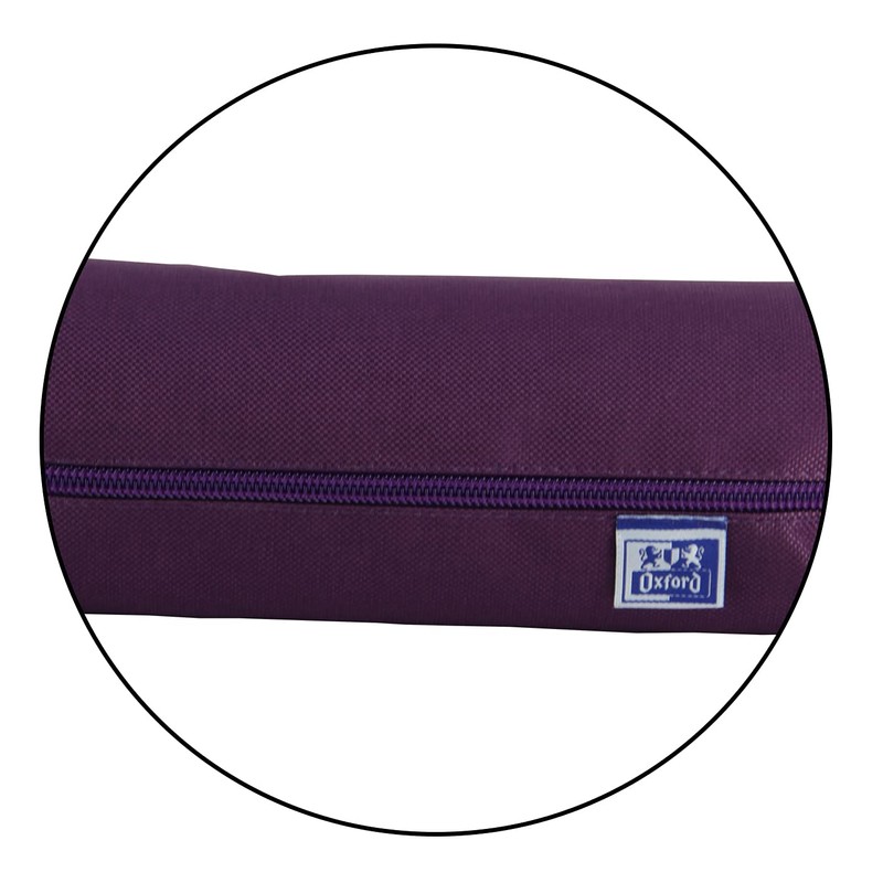 Oxford, Kangoo Rectangular Pencil Case with Rubber 22cm Purple