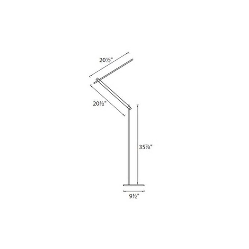 Modern Forms FL-1050-BK Balance Floor Lamp, One Size, Black
