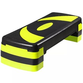 Venbytech for 31" Exercise Step Platform Adjust Aerobic Step Platform Workout Stepper Yellow